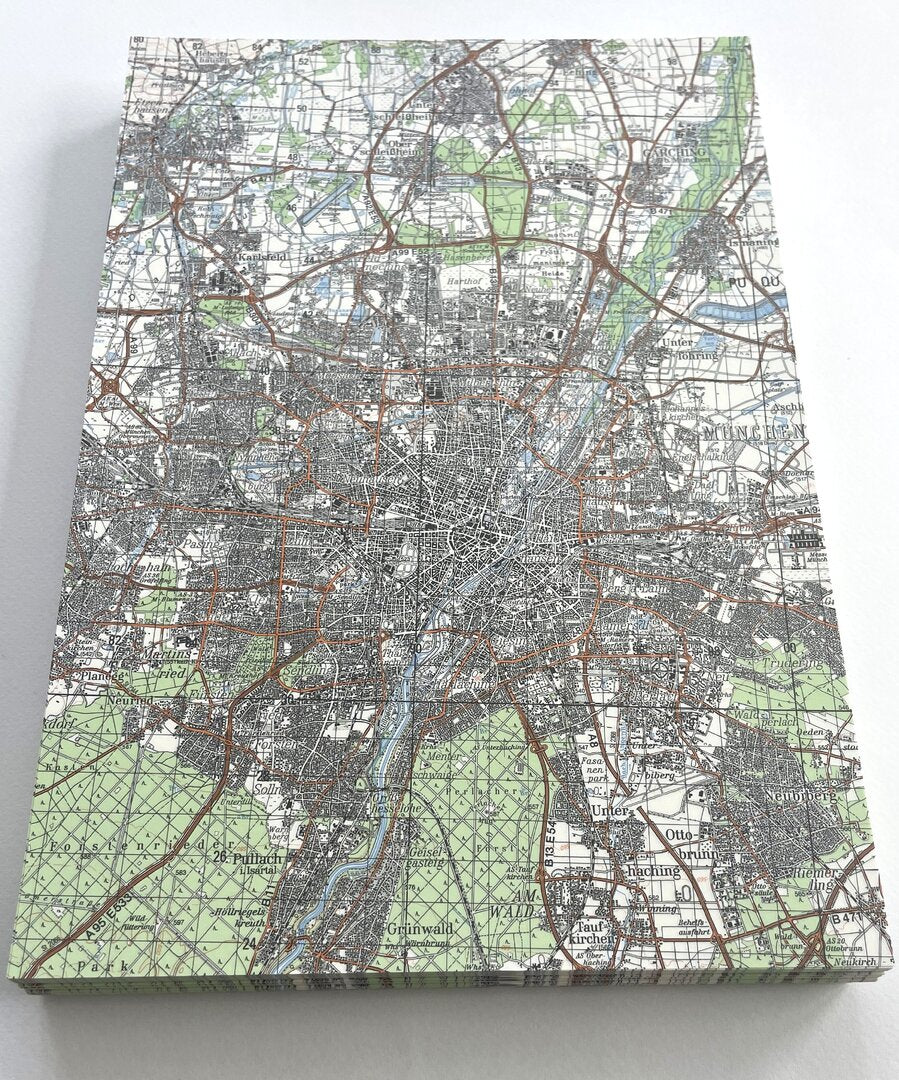 A4 Landkartenpapier Sondermotiv München – 250 Blatt