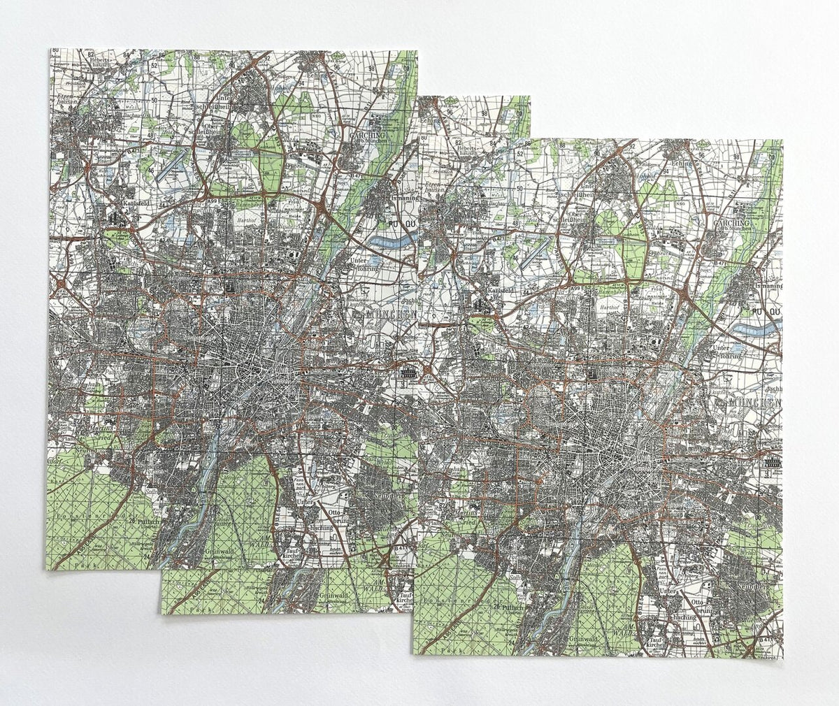A4 Landkartenpapier Sondermotiv München – 250 Blatt