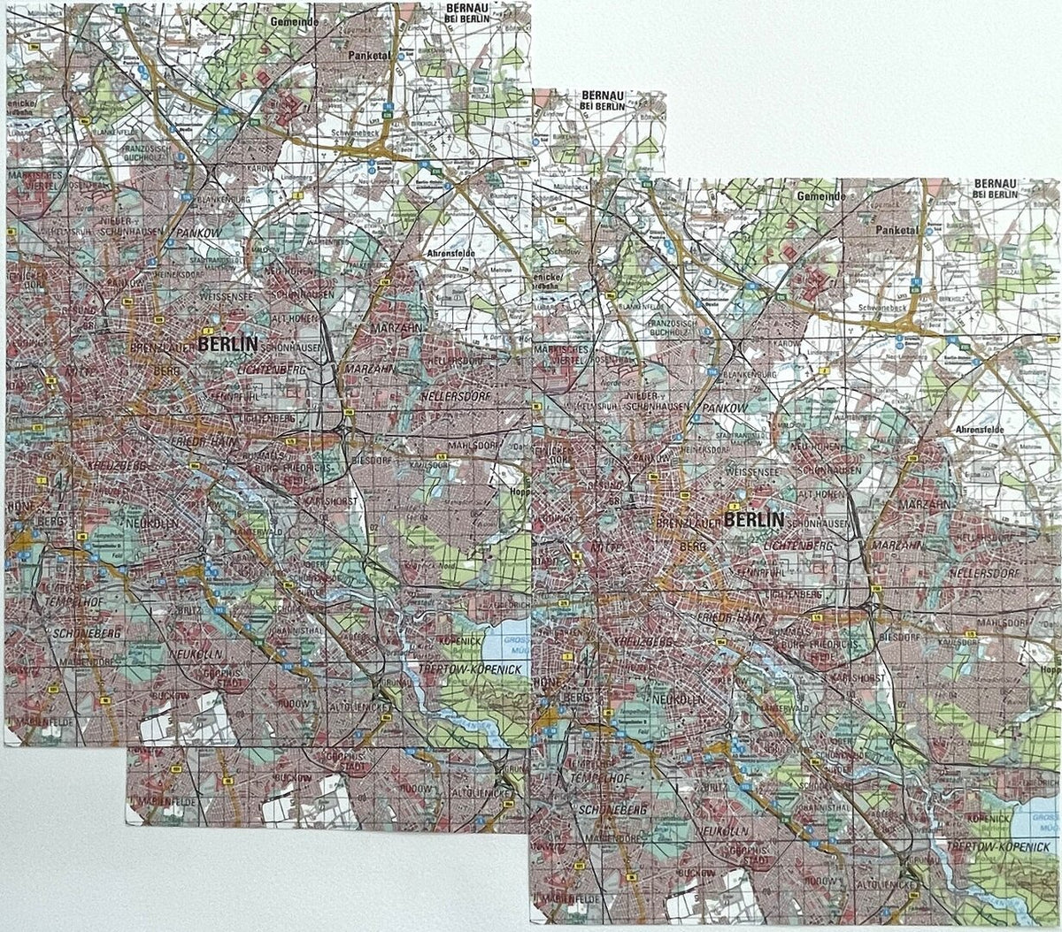 A4 Landkartenpapier Sondermotiv Berlin-Köpenick – 250 Blatt