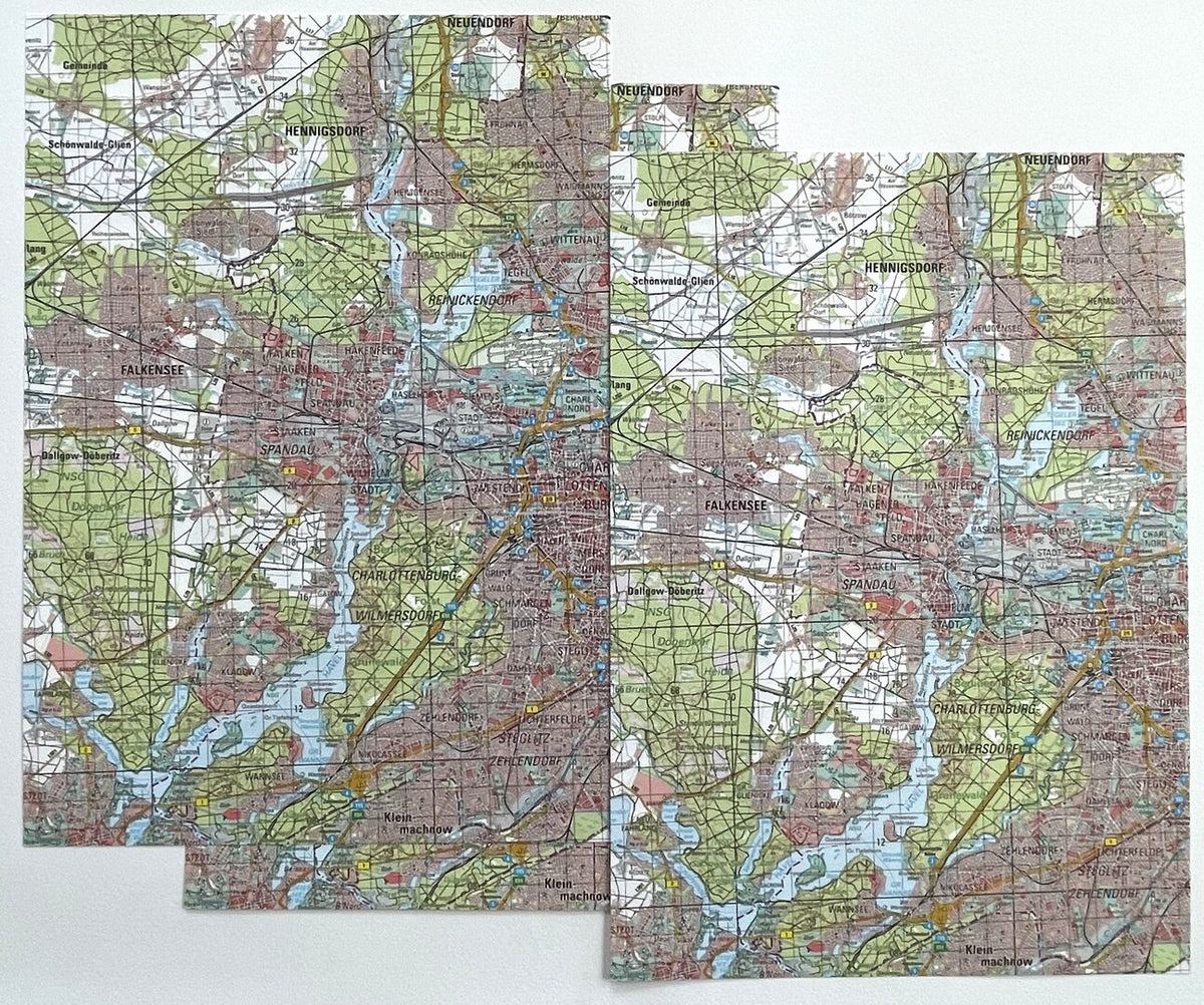 A4 Landkartenpapier Sondermotiv Berlin-Charlottenburg – 250 Blatt