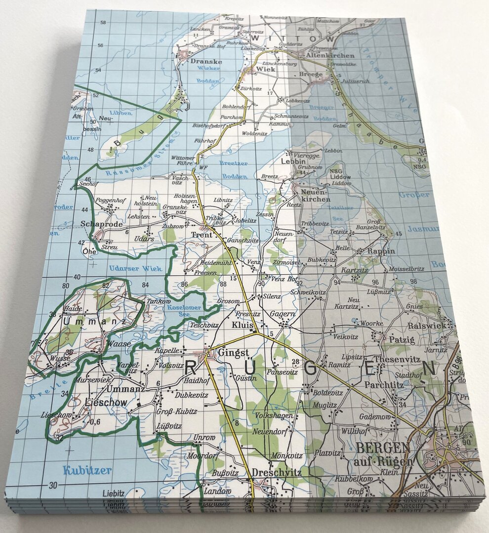 A4 Landkartenpapier Sondermotiv Rügen/Ostsee – 250 Blatt